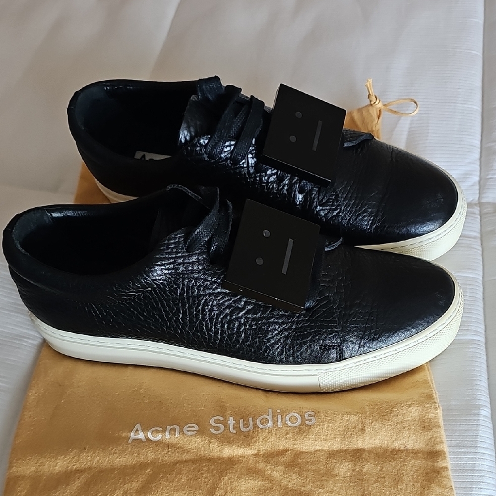 Acne Studios Black Leather Sneakers